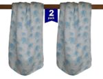 Soft ‘n’ Snuggly 100% Bamboo Giant Sized Swaddle Blankets  (Boy Pack of Two)
