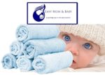 Soft ‘n’ Snuggly 100% Bamboo Jumbo Washcloths (Blue)